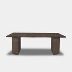 Tafel Boomstam Eikenhout  Half Rond  200x100, Huis en Inrichting, Nieuw