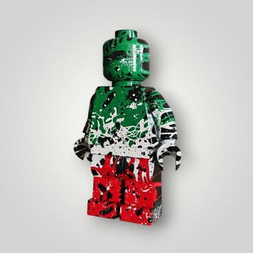 RED - sculptuur, Lego italian - 20 cm - Hars - 2026