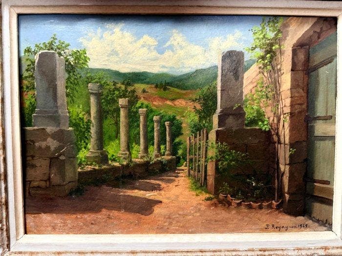 Spaanse school (XX) - Paisaje de posguerra, Antiquités & Art, Art | Peinture | Classique