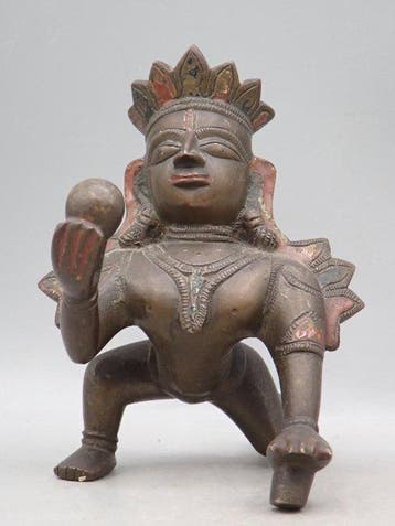 Bala Krishna - Brons - India - 19e eeuw, Antiek en Kunst, Kunst | Niet-Westerse kunst