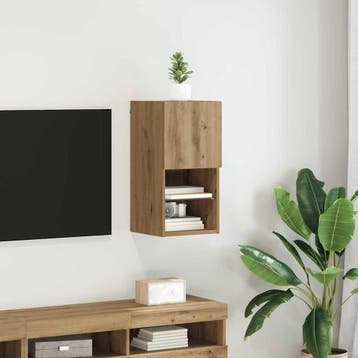vidaXL Wand gemonteerd TV Kast 30,5 x 30 x 60 cm Artisan, Verzenden