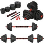 Verstelbare Dumbbells 40kg | Zwart | Nieuw | Scherpe Prijs, Sport en Fitness, Rug, Overige typen, Nieuw, Ophalen of Verzenden