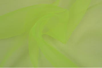 15 meter organza stof - Limoengroen, Verzenden, 120 cm of meer, Polyester, Groen