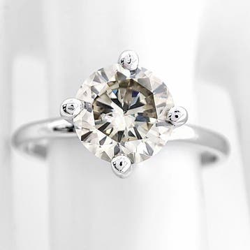 Ring - 14 karaat Witgoud - 1.52ct. tw. Diamant (Natuurlijk, Nieuw