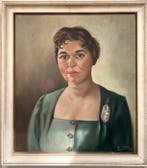 Vic d Avon (1907-1986) - Portret van een dame, Antiquités & Art