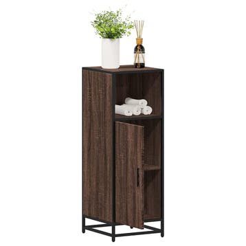vidaXL Badkamerkast 35x37,5x100 cm bewerkt hout bruin, Verzenden