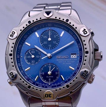 Seiko - Chronograph - Zonder minimumprijs - Alarm