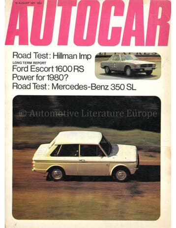 1971 AUTOCAR MAGAZINE 3933 ENGELS, Nieuw
