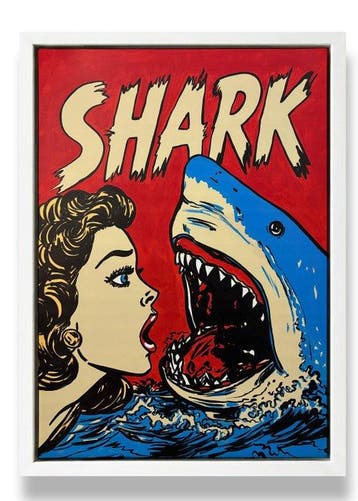 Flavia Delgado - SHARK XL, Antiek en Kunst, Kunst | Schilderijen | Modern