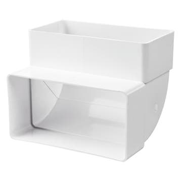 Kunststof verticale bocht 90° voor kanaal 120 x 60mm, Verzenden, Nieuw