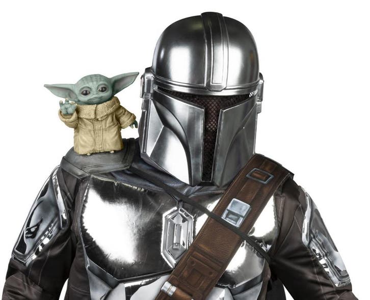 Baby Yoda Schouderzitter Mandalorian, Hobby & Loisirs créatifs, Articles de fête, Envoi
