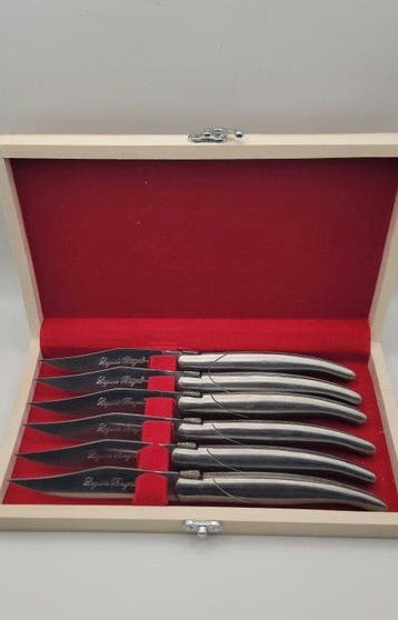 Laguiole Bougna - Ensemble de couteaux de table - Acier -