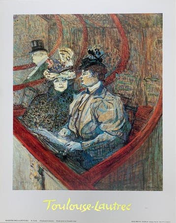 Henri De Toulouse-Lautrec (1864-1901) - Die grosse Loge,, Antiek en Kunst