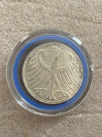 Duitsland, Bondsrepubliek 5 Mark 1958 J Key date