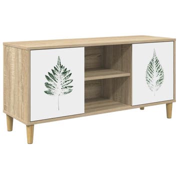 vidaXL Tv-meubel HANAU 102 x 33 x 50 cm Sonoma Bewerkt hout, Verzenden, Nieuw