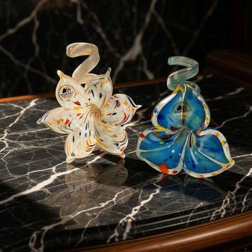 MurArt - Tafelmiddenstuk (2) - Murano-glas - Bloemen