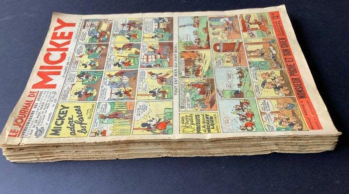 Le Journal de Mickey - 37 Magazines - EO - 1939, Livres, BD