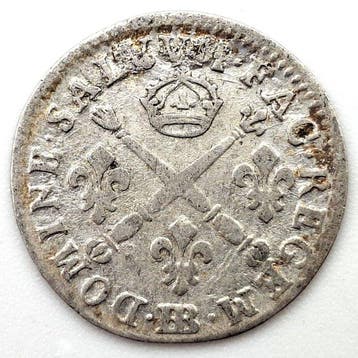 Frankrijk. Louis XIV (1643-1715). 5 Sols 1704-BB, Strasbourg
