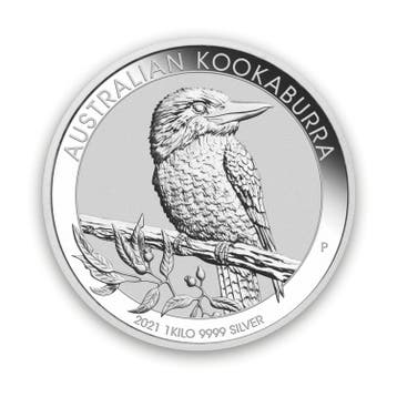 1 kilo zilveren Kookaburra munt 2021