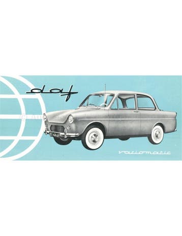 1961 DAF VARIOMATIC BROCHURE FRANS, Nieuw