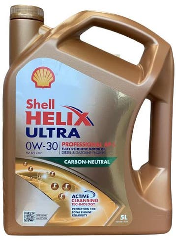 Shell Helix Ultra Professional APL 0W30 5 Liter, Ophalen of Verzenden