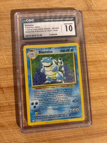 Pokémon - 4 Graded card - Tortank, Florizarre, Mega