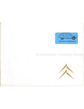 1970 CITROEN AMI8 INSTRUCTIEBOEKJE NEDERLANDS