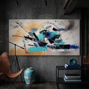 Monika Spiewak - Abstract - Oil Painting Stretched On The