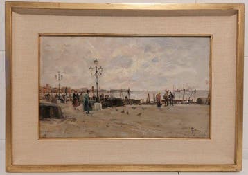 Carlo Follini (1848-1938) - Veduta Veneziana
