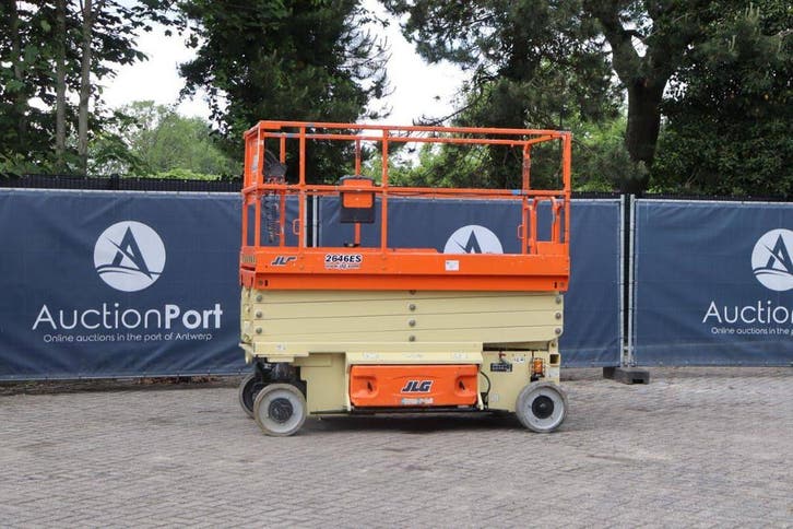 Veiling: Schaarlift JLG 2646ES Elektrisch 7.92m 2016, Zakelijke goederen, Machines en Bouw | Liften, Steigers en Ladders, Ophalen
