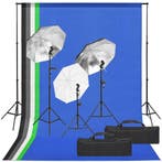 vidaXL Fotostudioset met verlichtingsset en achtergrond, Verzenden, Nieuw