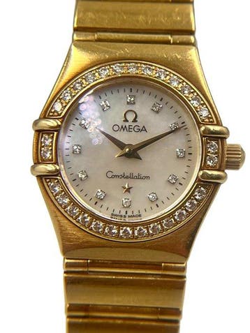 Omega - Constellation Diamonds / 18K Yellow Gold / Mother of, Nieuw