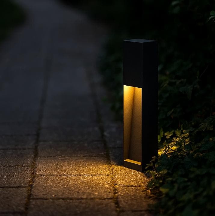 Tuinverlichting Modern Levi Tuinlamp Zwart 40cm, Tuin en Terras, Buitenverlichting, Verzenden