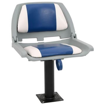 vidaXL 2-delige Bootstoelenset inklapbaar 48x51x41 cm blauw, Watersport en Boten, Verzenden, Nieuw
