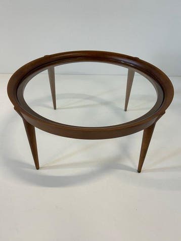 Pizzitutti - Bijzettafel - Massief hout / glas