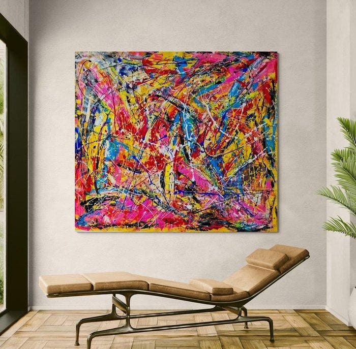 Jovan Srijemac (1962) - Sunday afternoon - XXL, Antiek en Kunst, Kunst | Schilderijen | Modern