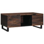 vidaXL Salontafel Walnotenhout 100 x 54 x 40 cm Bewerkt hout, Huis en Inrichting, Verzenden, Nieuw