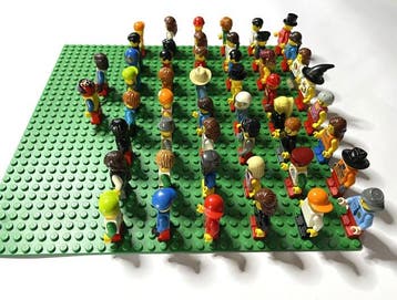 Lego Minifiguur - World City - 50 Lego Mini Figuren Minifig, Nieuw
