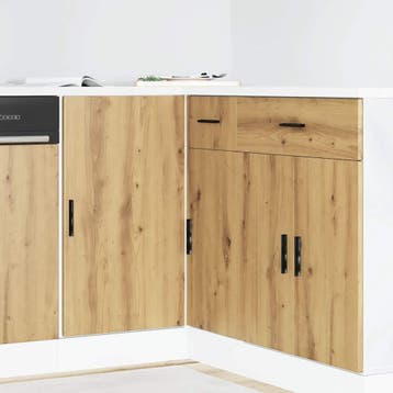vidaXL Onderkast Lyon bewerkt hout artisanaal eikenkleur, Verzenden