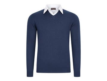 Veiling - Cappuccino Italia Mock Pullover Navy - XXL, Nieuw