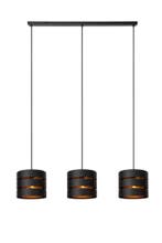 Hanglamp Lucide ROSAS -  - 3xE27 - Zwart, Verzenden