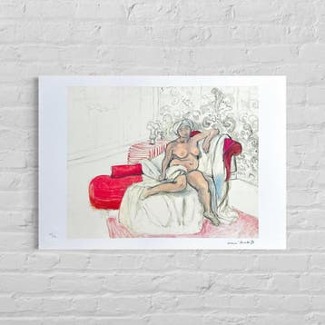 Henri Matisse Naakt op de chaise longue Lithografie op
