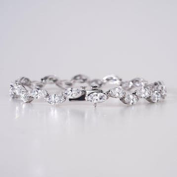 Armband - 14 karaat Witgoud - 13.35ct. tw. Diamant, Nieuw