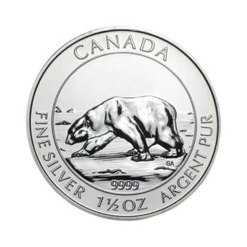 Zilveren munt IJsbeer 1,5 troy ounce
