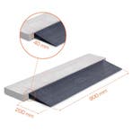 Datona Rubberen drempelhulp 40 mm - 2 stuks - Datona, Ophalen of Verzenden, Nieuw