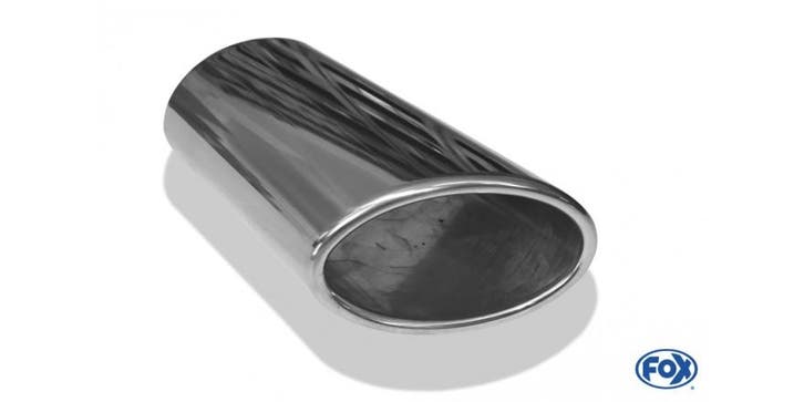 FOX Laseindpijp type 38 - links 106x71 mm / lengte: 200 mm -, Autos : Pièces & Accessoires, Systèmes d'échappement, Envoi