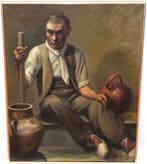 Pedro Oliver Ribalta (1923-2016) - Labrador Sentado con