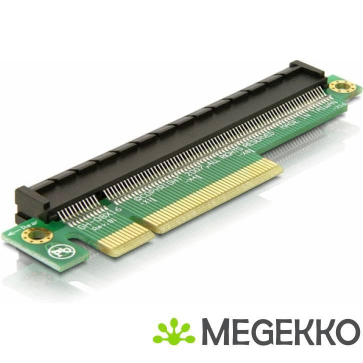 Delock 89166 PCIe-uitbreidingsriserkaart x8 > x16, Computers en Software, Pc- en Netwerkkabels, Nieuw, Verzenden