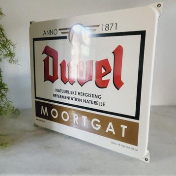 Duvel Bier Reclamebord, Emaillerie Belge - Enseigne, Antiquités & Art