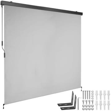 tectake Zonnescherm Eloise met 2 wandhouders - 200 x 250 cm,, Tuin en Terras, Verzenden, Nieuw